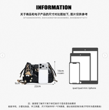 TÚI DA ĐEN HỌA TIẾT QUẢ TRÁM CKGK