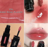 SON KEM YSL VINYL CREAM TINT 440 ROSE PLAYER VỎ TIM
