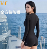 BỘ BƠI DÀI TAY CHỐNG NẮNG NỮ MÀU ĐEN HÃNG 361 Y25Y 1248-1