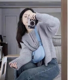 ÁO CARDIGAN CACHE TRƠN 2 MÀU