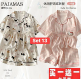 SET 2 BỘ PIJAMA COTTON 22 MẪU ( SỐ 9 - SỐ 16 )