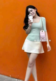 ÁO THUN MOSSQUEEN TAY LỬNG CỔ VUÔNG 63982