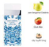 NƯỚC HOA D&G LIGHT BLUE SUMMER VIBES EDT TESTER BẢN LIMITED BÁT HƯƠNG 100ML