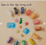 SET ĐẤT NẶN DELI 24 MÀU KÈM 6 KHUÔN VÀ CÁC HÌNH NẶN