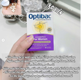 HỘP VIÊN UỐNG BẢO VỆ SỨC KHỎE OPTIBAC TÍM HỘP 30V DATE 2028