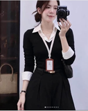 ÁO THUN GÂN DÀI TAY 3 MÀU PHỐI CỔ SƠ MI W10930