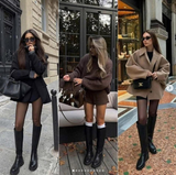 BOOT MODIVO JENNY ĐEN - J858-K07 FULL BOX