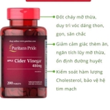 VIÊN UỐNG PURITAN PRIDE APPLE CIDER VINEGAR 480MG