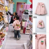 ÁO KHOÁC KID HỒNG QUẢ DÂU ZARA 3336/600