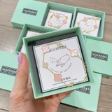 VÒNG TAY CỎ 4 LÁ HỒNG AGOVSKI FULLBOX