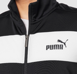 SET PUMA POLY TRACKSUIT KẺ TRẮNG NGANG 678477 01