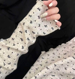 BỘ NGỦ DÀI TAY XÁM NƠ ĐEN