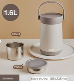 HỘP CƠM GIỮ NHIỆT LOCK&LOCK 1,6L MURSHROOM PORTABLE POT LHC8049