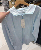 ÁO CHỐNG NẮNG UNI NỮ 60 LIGHT BLUE 241-477602