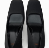 GIÀY CAO GÓT MŨI VUÔNG ĐEN ZARA 1210/110