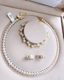 SET VÒNG CỔ NGỌC TRAI BUTTERFLY