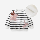 ÁO KID LÓT LÔNG KẺ HÌNH HƯƠU H22056