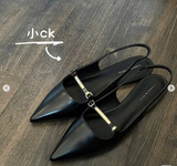 GIÀY BỆT CK MŨI NHỌN  MÀU ĐEN SZ 36   70580205