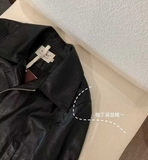 ÁO KHOÁC DA CÓ CỔ WGWE 7146