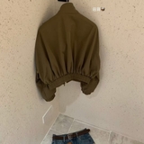 ÁO KHOÁC BOMBER GIÓ NÂU RÊU WGWE W7122