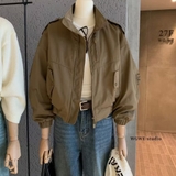 ÁO KHOÁC BOMBER GIÓ NÂU RÊU WGWE W7122