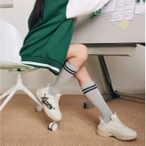 GIÀY THỂ THAO LINING TRẮNG BE CHỮ ĐEN AGCU190