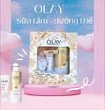 SET SỮA TẮM 500ML + DƯỠNG THỂ 30ML + BÔNG TẮM OLAY