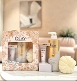 SET SỮA TẮM 500ML + DƯỠNG THỂ 30ML + BÔNG TẮM OLAY
