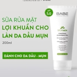 SỮA RỬA MẶT BABE STOP AKN PURIFYING ACNE SKIN 200ML