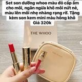 SET 3 MÓN WHOO LIP BALM ROYAL RED DATE 3/2029