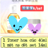 SET 2 MÓN KIEHL'S TONER 40ML & MASK ĐẤT SET 14ML