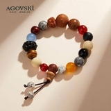 VÒNG TAY 18 HẠT AGOVSKI FULLBOX XANH