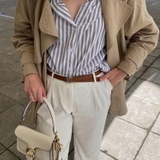 THẮT LƯNG POLO RALPH LAUREN MÀU REFINED NAVY/CAMEL