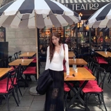 ÁO DÀI TAY TRẮNG CỔ V PHỐI REN PUSUMEDE PST24832