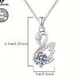 DÂY CHUYỀN THIÊN NGA 925 ĐÁ MOISSANITE
