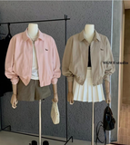 ÁO KHOÁC CỔ BẺ LOGO CÚN WGWE W7472 FREESIZE