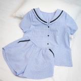 PIJAMA KẺ CARO XANH ( HÀNG THIẾT KẾ )
