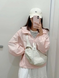 ÁO GIÓ CHỐNG NẮNG KẺ CARO HỒNG UNI 211-478554