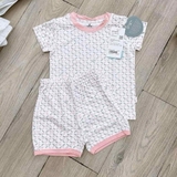 BỘ QUẦN ÁO CỘC KIDS BUBABY CỔ VIỀN HỒNG BBB1304