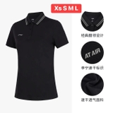 ÁO POLO LINING ĐEN CỔ SỌC TRẮNG APLT078-4