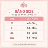 BỘ NGỦ KẺ CÁ HỒNG NƠ 8099