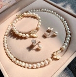 SET DÂY CHUYỀN NGỌC TRAI MẪU BƯỚM