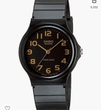 ĐỒNG HỒ CASIO ĐEN MẶT VÀNG DÂY NHỰA MQ-24-1B2