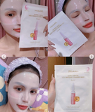 MẶT NẠ THẠCH JM HỒNG SOS AMPOULE COLLAGEN 5 MIẾNG