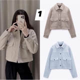 ÁO DẠ ZARA NÂU BE 3046/058