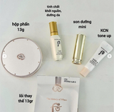SET CUSHION WHOO BẢN NÂNG TONE TRẮNG HỒNG 5 MÓN
