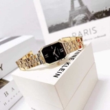ĐỒNG HỒ AK VÀNG THÉP MẶT VUÔNG ĐEN AK/3774BKGB