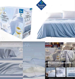 CHĂN LỤA TƠ TẰM XANH DƯƠNG MEMBER'S MARK 2Mx2M3