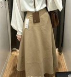 CHÂN VÁY VẢI COTTON UNI DÁNG PHỒNG - 488392