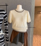 ÁO LEN CỘC TAY TRẮNG BE WGWE 7276 FREESIZE